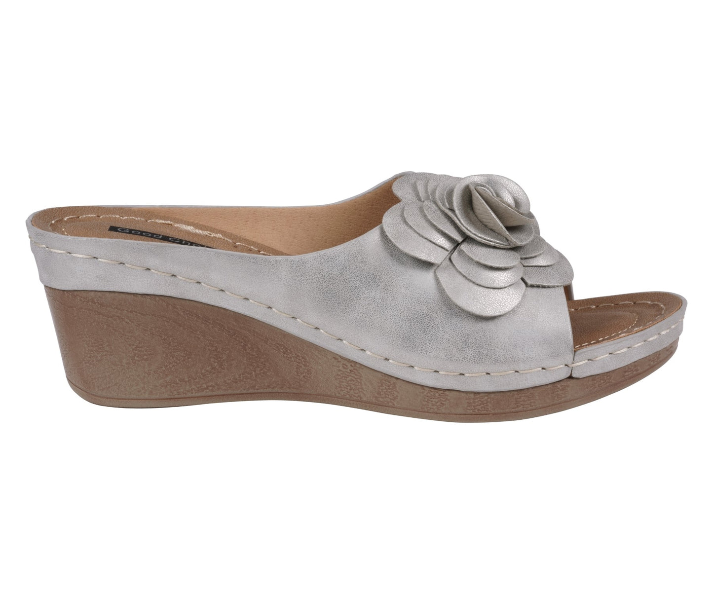 Women’s Tokyo Silver Wedge Sandals – Modern Comfortable Wedge Heels - GISTMI