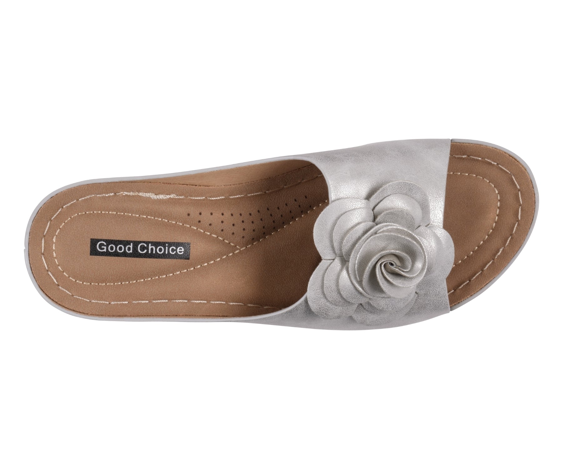 Women’s Tokyo Silver Wedge Sandals – Modern Comfortable Wedge Heels - GISTMI