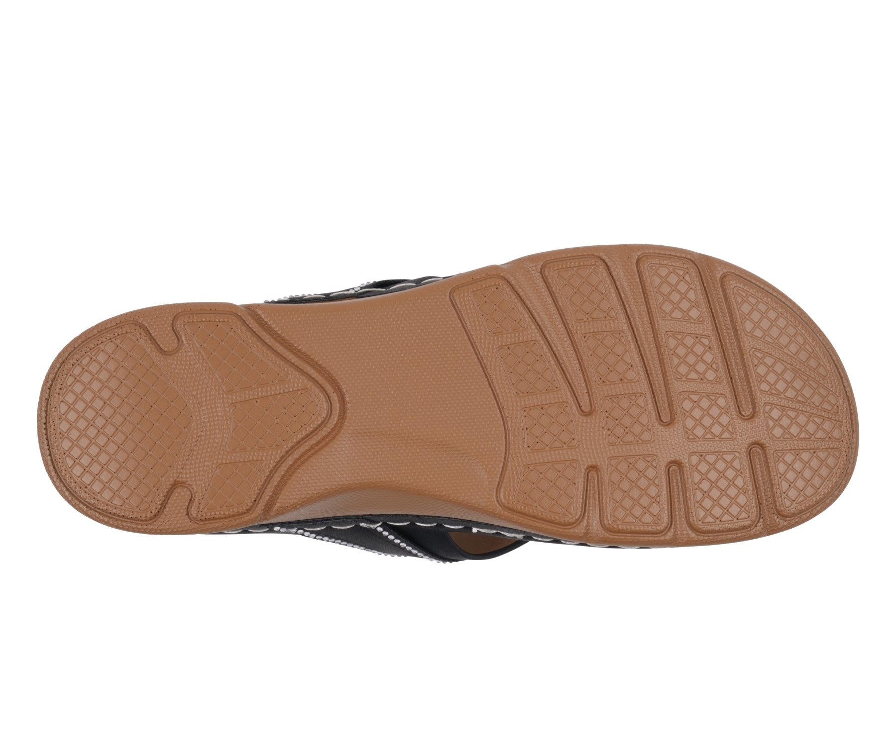 Women’s Vickie Black Flower Thong Flat Comfort Sandals - GISTMI